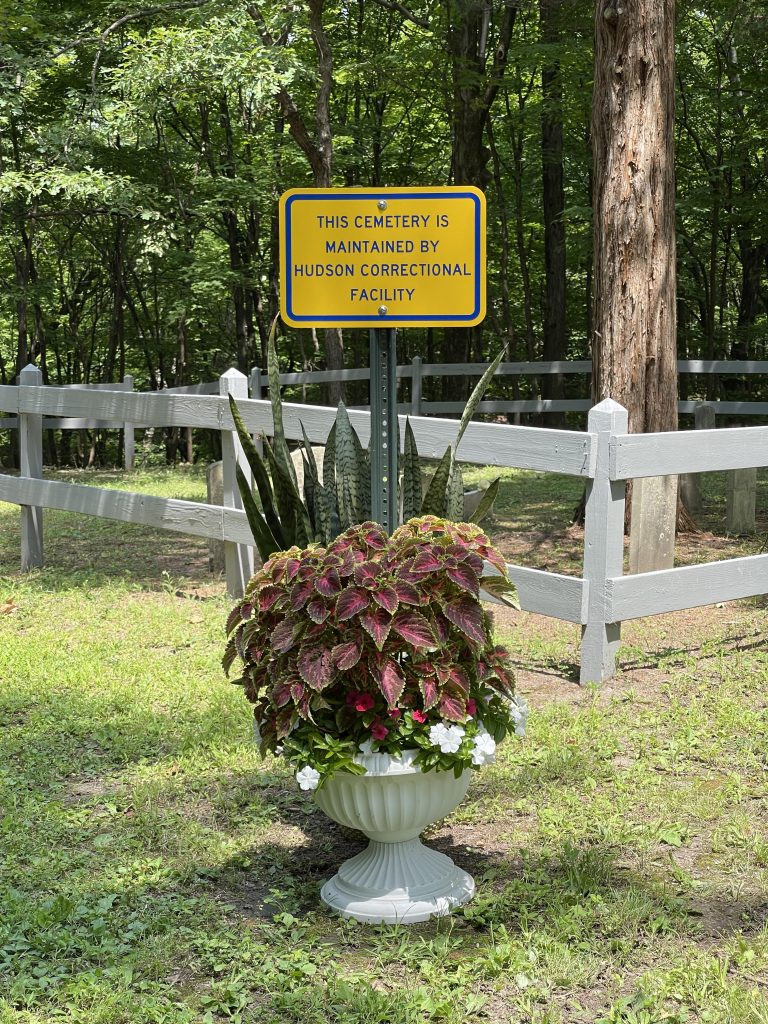 cemetery on the grounds of Hudson Correctional Facility